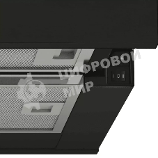 Вытяжка встраиваемая Candy CBT60RBG-07 чёрный, 60 см, 650 м³/ч, 70 дБ