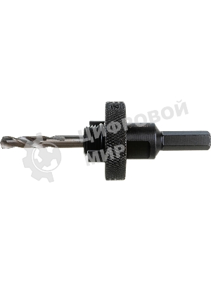 Переходник Зубр 29534_z01державка ЭКСПЕРТ для BiMet коронок пружинный фиксатор HEX d32-152мм