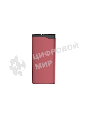 Портативный аккумулятор OLMIO QL-10, 10000mAh, 22.5W, QuickCharge3.0/PowerDelivery, LCD, красный,