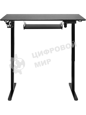 Стол игровой Defender Victory черн, 110x60, высота 72-117, полк 1