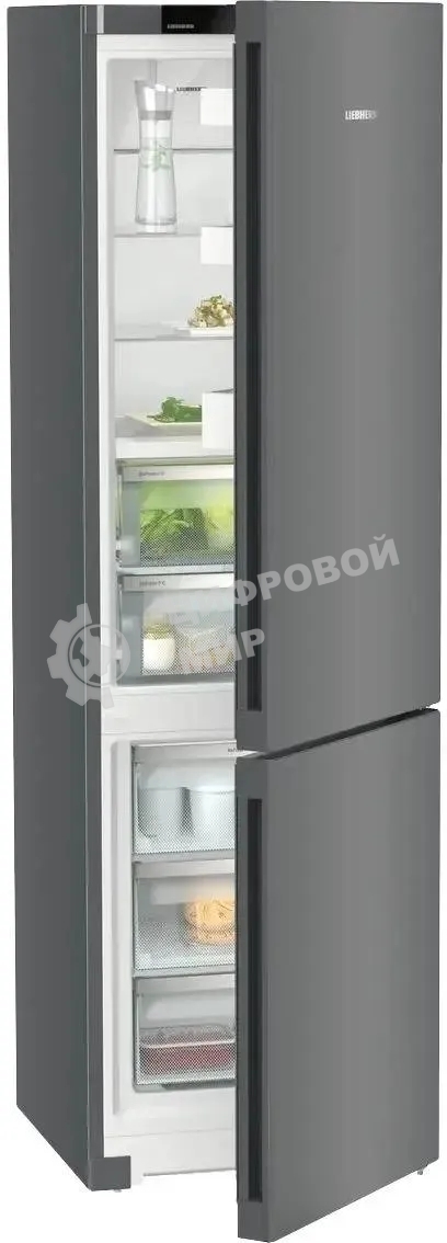Холодильники Liebherr CBNdgc 5723-20 001 Plus темно-серый двухкамерный 255/94л морозилка снизу, No Frost