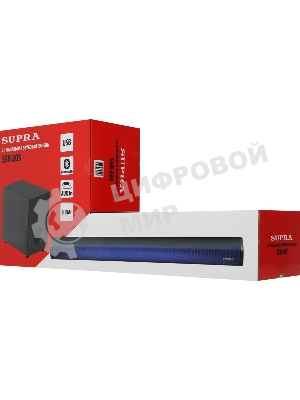 Саундбар SUPRA SSB-205 2.1 40Вт+60Вт черный