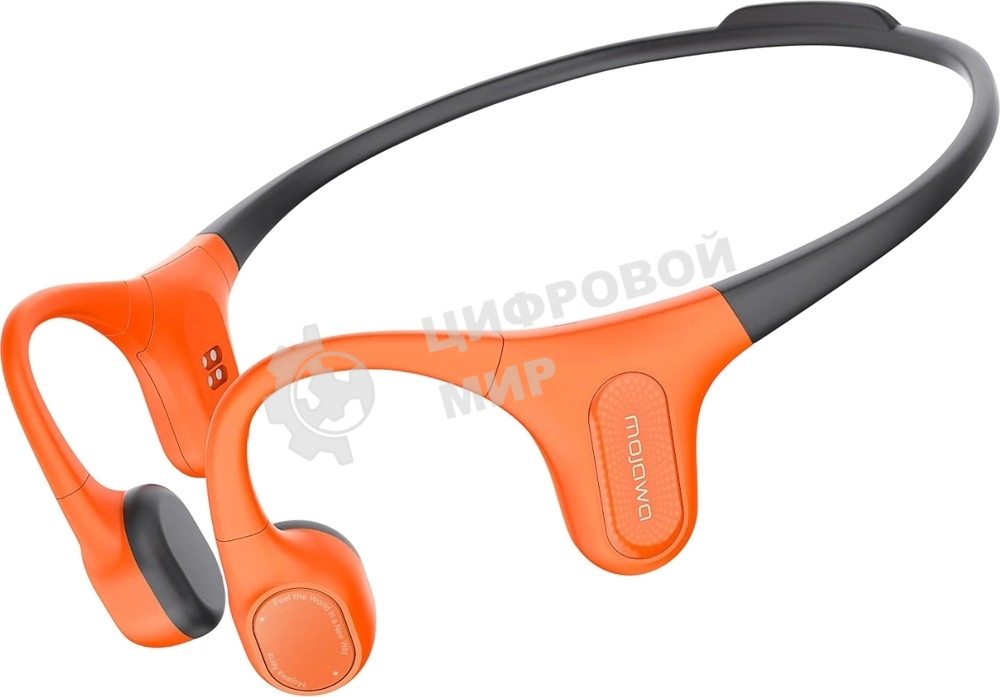 Наушники Mojawa Aerra Activa ENC черно-оранжевый, костная проводимость, Bluetooth, до 8 ч