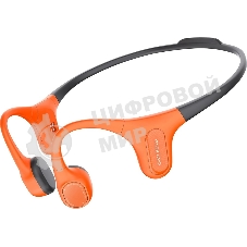 Наушники Mojawa Aerra Activa ENC черно-оранжевый, костная проводимость, Bluetooth, до 8 ч