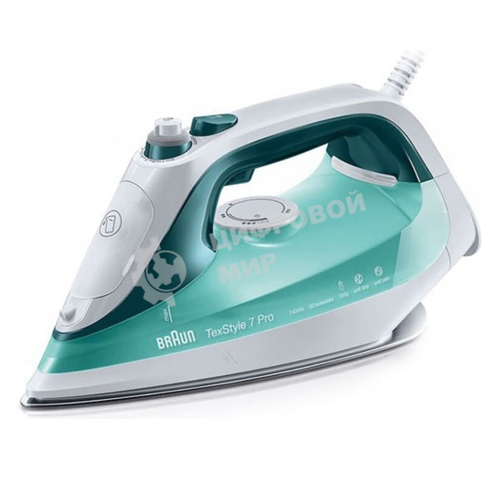 Утюг Braun SI7042GR 2400 Вт автоматическое отключение паровой удар вертикальное отпаривание