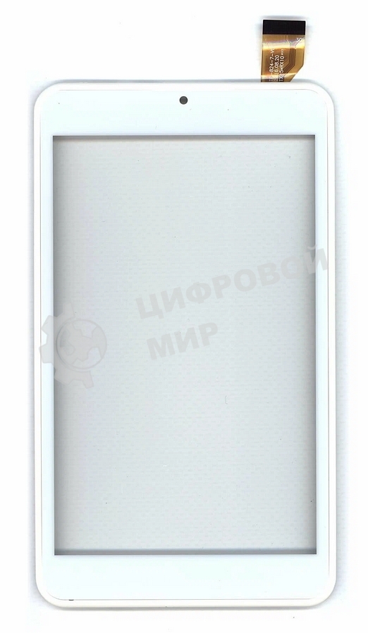 Сенсорное стекло (тачскрин) для Евросеть E-TAB 7.11, белое с рамкой