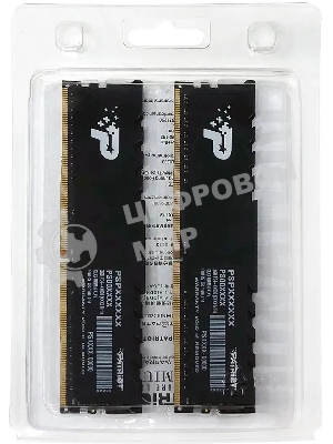 Оперативная память Patriot Signature, DDR4, 16GB (2x8 GB), 3200 MHz, CL22, DIMM, радиатор, черный