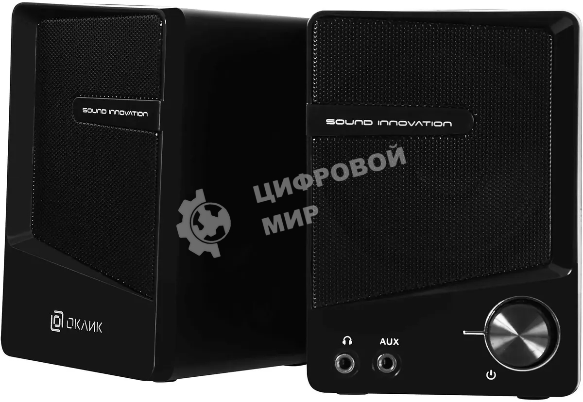 Акустическая система Oklick OK-126 2.0 черный 6Вт