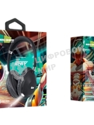 Беспроводные наушники MORE CHOICE HW34S черный, накладные, Bluetooth, до 6 ч