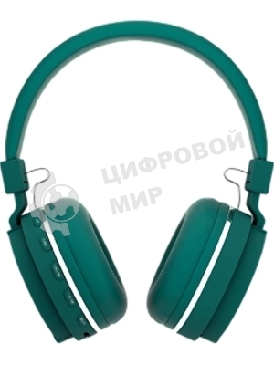 Беспроводные наушники MORE CHOICE HW15 зеленый, накладные, Bluetooth, до 6 ч