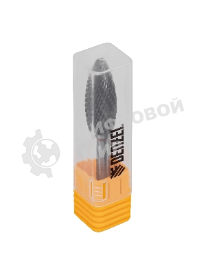 Борфреза по металлу Denzel твердосплавная, элипсообразная, тип-H, 12 мм