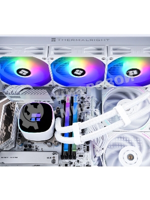 Система жидкостного охлаждения Thermalright Frozen Horizon 360 V2 Soc-AM5/AM4/1200/1700/1851 белый 4-pin 29.5dB Al Ret (F-HORIZON-360-WH-V2)