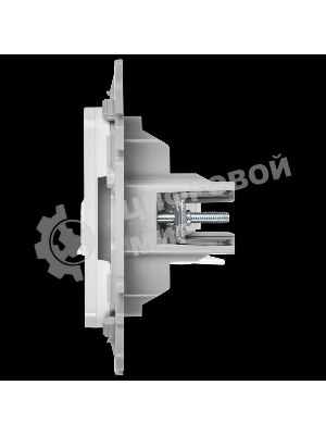 Розетка 2-местная компьютерная RJ45 категория 6 UTP РК6-2-0-ФлБ белый FLITE