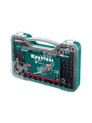 Набор: отвертка-битодержатель с насадками KRAFTOOL X-Drive-122, 122 шт (26816)