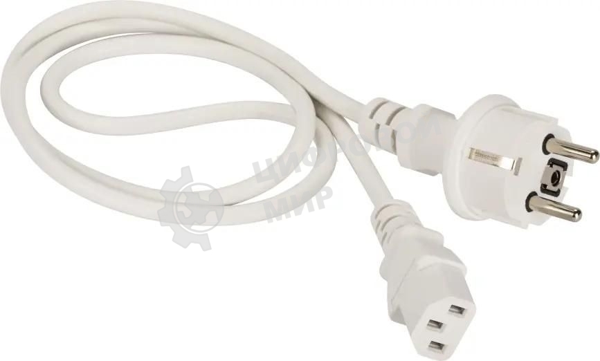 Шнур питания Lanmaster LAN-PP13/SH-0.5-WH C13-Schuko проводник.:3x0.75мм2 0.5м 220В 10А (упак.:1шт) белый