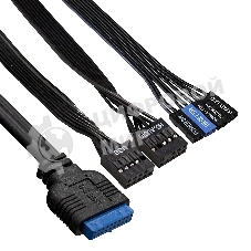 Компьютерный корпус Miditower ExeGate AA-442U2-AA450 (ATX, AA450 8 см, 1хUSB+2хUSB 3.0, аудио, черный)