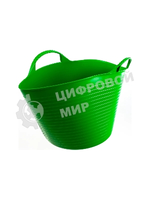 Ведро гибкое Сибртех сверхпрочное 14 л, зеленый