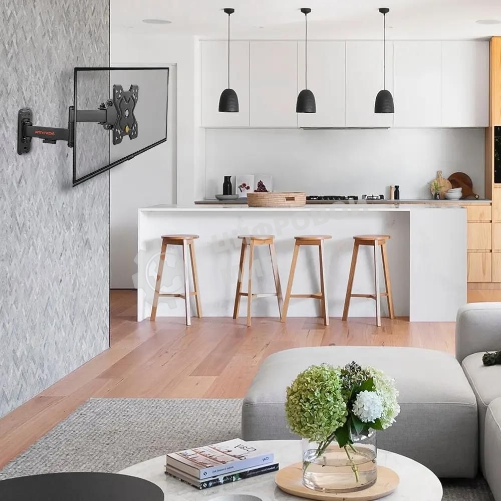 Кронштейн Arm media MARS-6 черный, 10 шт/уп. Кр. стал. настенный для TV 10