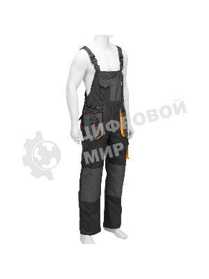 Полукомбинезон профессиональный рабочий Denzel 65% полиэстер 35% хлопок, M