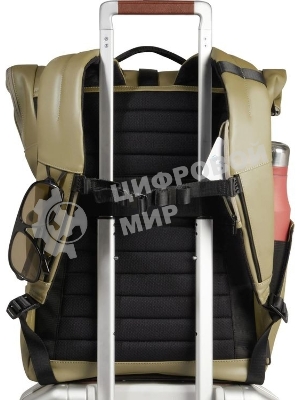 Рюкзак мужской Piquadro Corner 2.0 CA6291C2OW/VE3 роллтоп фисташковый полиуретан