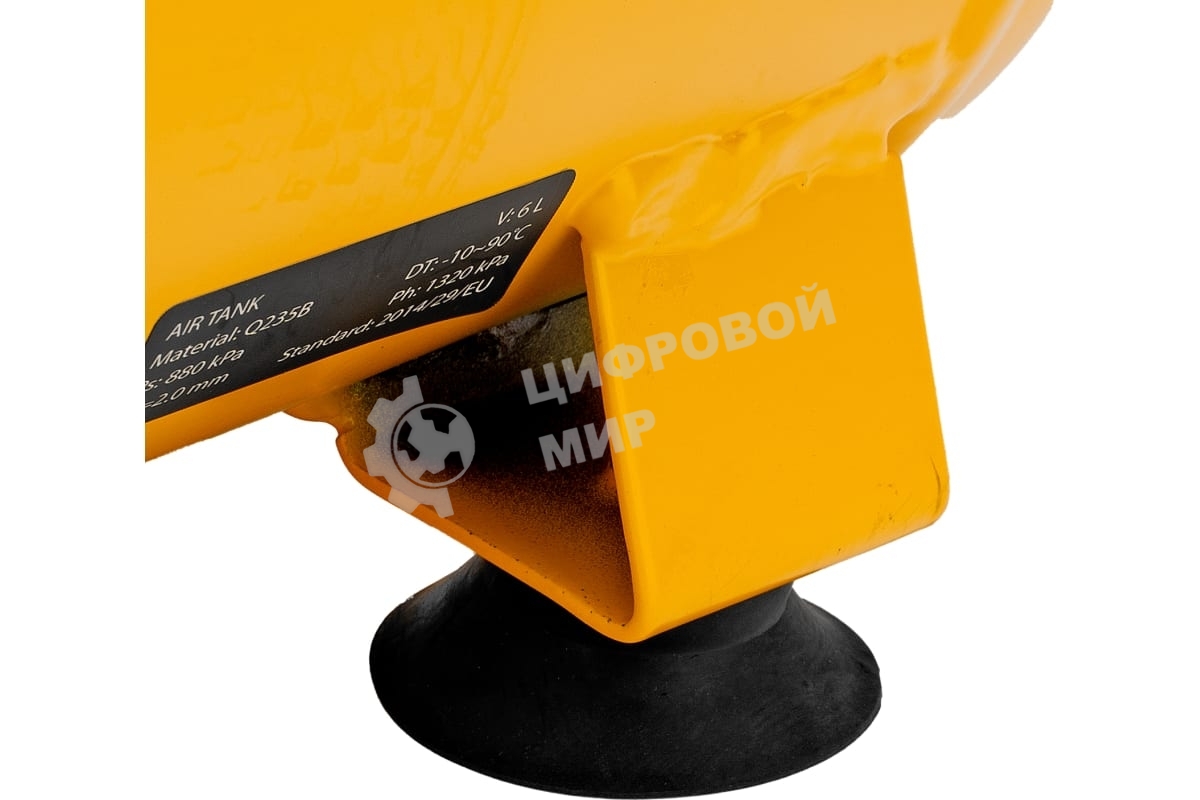 Компрессор Denzel DLS750/6 безмасляный малошумный 750 Вт, 140 л/мин,ресивер 6 л