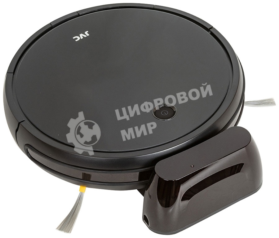 Робот-пылесос JVC JH-VR510 черный, 2500 мА·ч Li-Ion, уборка сухая/влажная, пылесборник контейнер 0.5 л