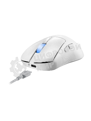 Мышь беспроводная/проводная ASUS ROG Keris II Ace белый, 42000 dpi, радиоканал, Bluetooth, USB, кнопки - 6