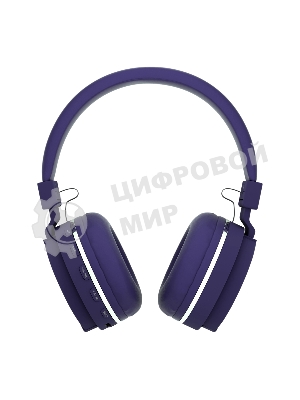 Беспроводные наушники MORE CHOICE HW15 фиолетовый, накладные, Bluetooth, до 6 ч
