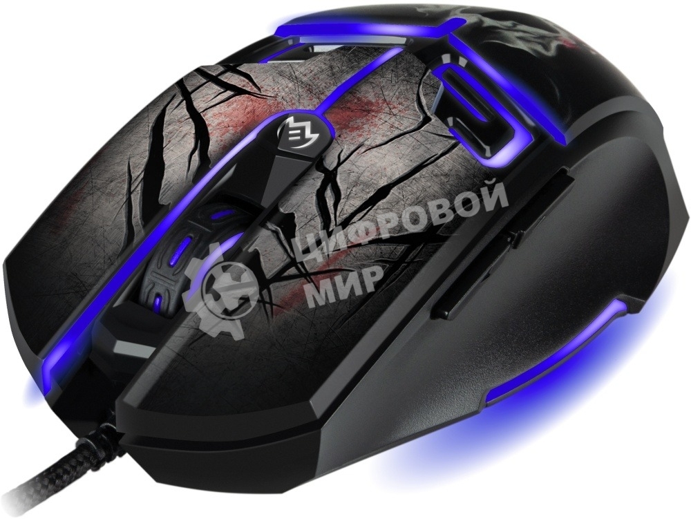 Мышь проводная SVEN RX-G805 черный, 8000 dpi, USB, кнопки - 6