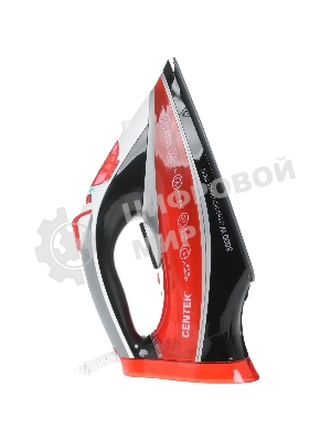 Утюг Centek CT-2346 красный/черный/белый, 3000 Вт, 45 г/мин, 190 г/мин, 380 мл