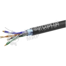 Кабель информационный Suprlan Standard 01-1028-1, кат.5E FTP 4 парыX24AWG, PE внешний 305м, черный