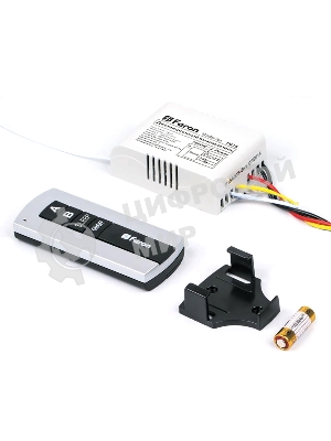 Выключатель дистанционный Feron 230V 1000W 2-хканальный 30м с пультом управления, TM75
