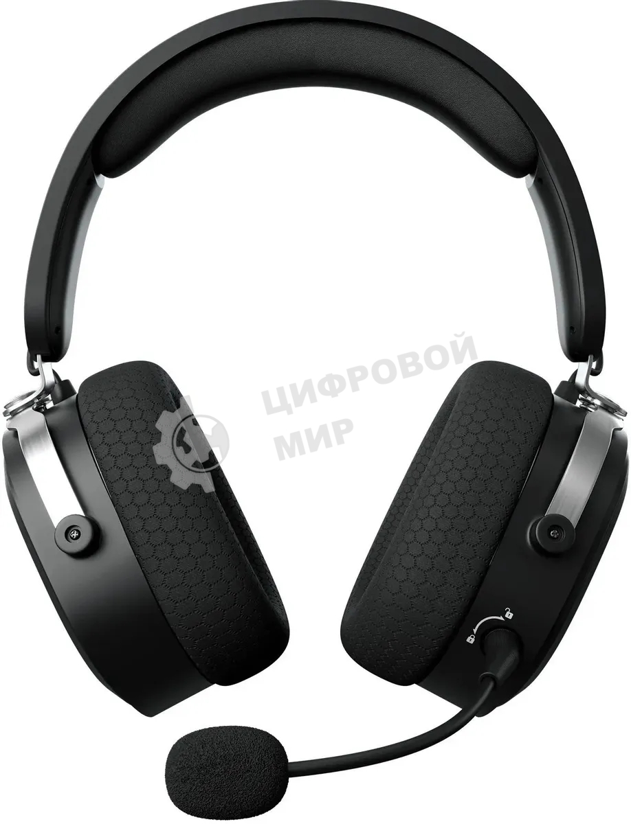 Беспроводные/проводные наушники GMNG GG-HS405W черный, полноразмерные, Bluetooth + радиоканал + проводной, до 40 ч