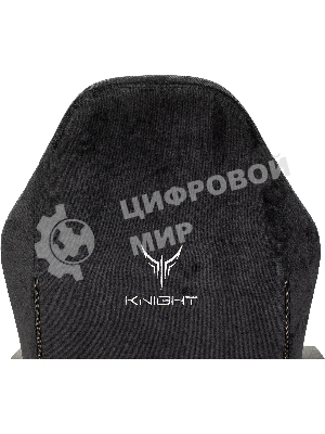 Кресло игровое Бюрократ Knight N1 Fabric черный Light-20, с подголов. крестовина металл