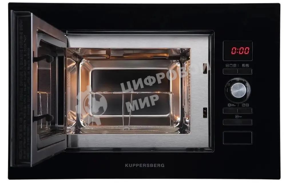 Встраиваемая микроволновая печь Kuppersberg HMW 625 B 20 л, High-Tech, 800 Вт, черный