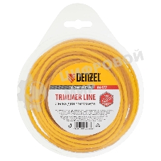 Леска для триммеров Denzel 96177квадратная витая 3.0ммх10м