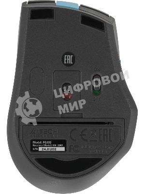 Мышь беспроводная A4Tech Fstyler FG30S серый/синий, 2000 dpi, радиоканал, USB, кнопки - 5