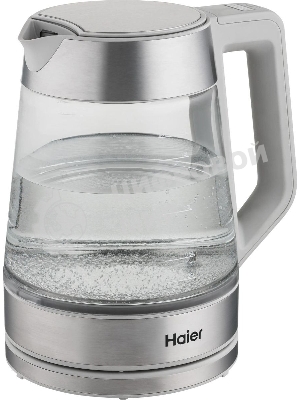 Чайник электрический Haier HK-501 1.7л. 2400Вт серый корпус: стекло/пластик (TD0036930RU)