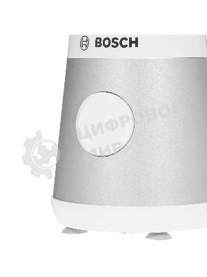 Блендер стационарный Bosch MMB2111T серебристый, 450 Вт, 1 скорость