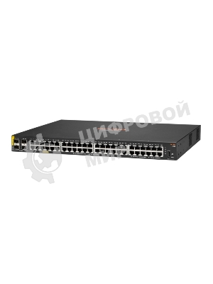 Коммутатор HPE Aruba Networking CX 6000 48G Class4 PoE 4SFP 370W, 48×1 Гбит/с PoE+ + 4×1 Гбит/с SFP, управляемый
