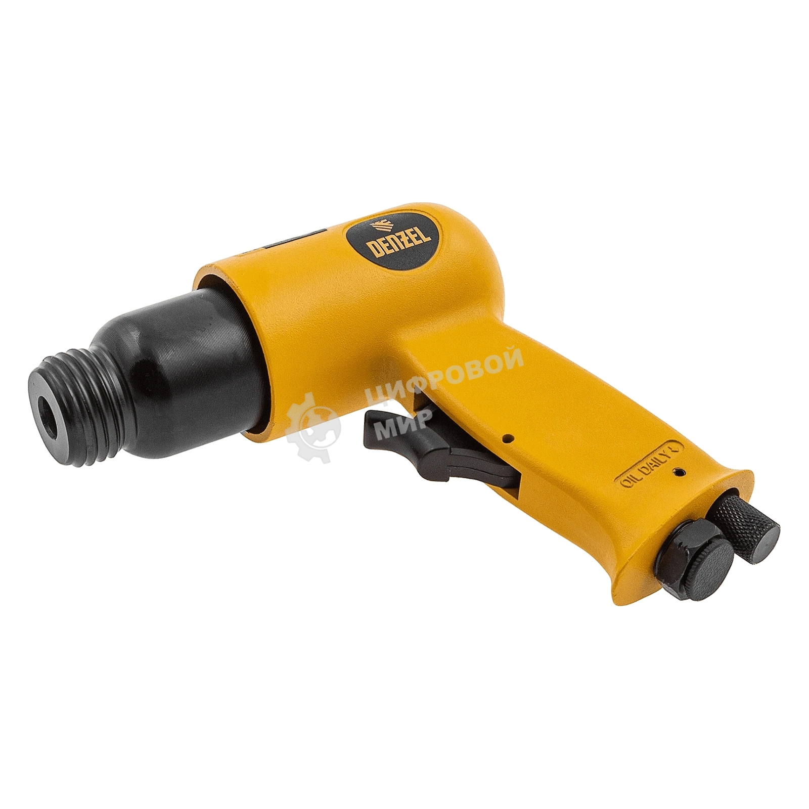 Пневматический молоток Denzel НР4500 + набор насадок, 113 л/мин, 4500 уд/мин