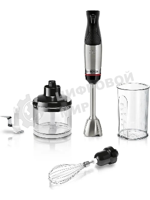 Блендер погружной Bosch MSM6M622 черный, 1000 Вт, плавная регулировка, турбо