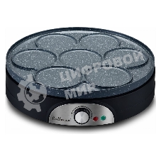 Блинница Pullman PL-1161 с двухсторонней панелью 2 в 1, 1500 Вт, диаметр 37 см на 1 блин, 11 см на 7 оладий, керамическое антипригарное покрытие