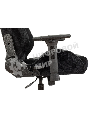 Кресло игровое Бюрократ Knight N1 Fabric черный Light-20, с подголов. крестовина металл