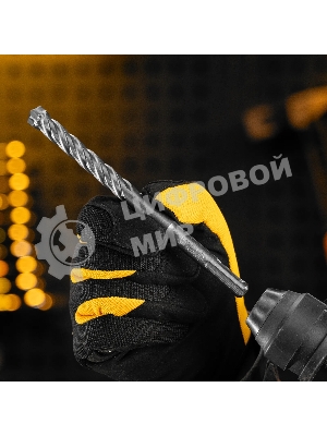 Бур по бетону Denzel цельная крестовая пластина, 12x165 мм, SDS PLUS