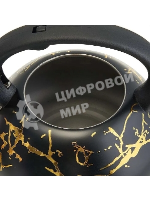 Чайник для плиты ALPENKOK AK-538 из нерж.стали 3л,со свистком,индукционное дно