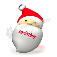 Флешка USB SmartBuy NY series Santa-A (SB16GBSantaA), 16Gb, USB 2.0, R/W 25/15, красный/белый
