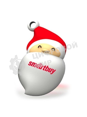 Флешка USB SmartBuy NY series Santa-A (SB16GBSantaA), 16Gb, USB 2.0, R/W 25/15, красный/белый