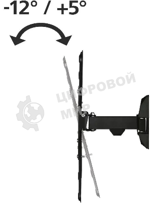 Кронштейн для телевизора Hama 00220823 черный 32