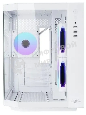 Корпус mATX Eurocase M2771 white, без БП, закаленное стекло 2 стороны